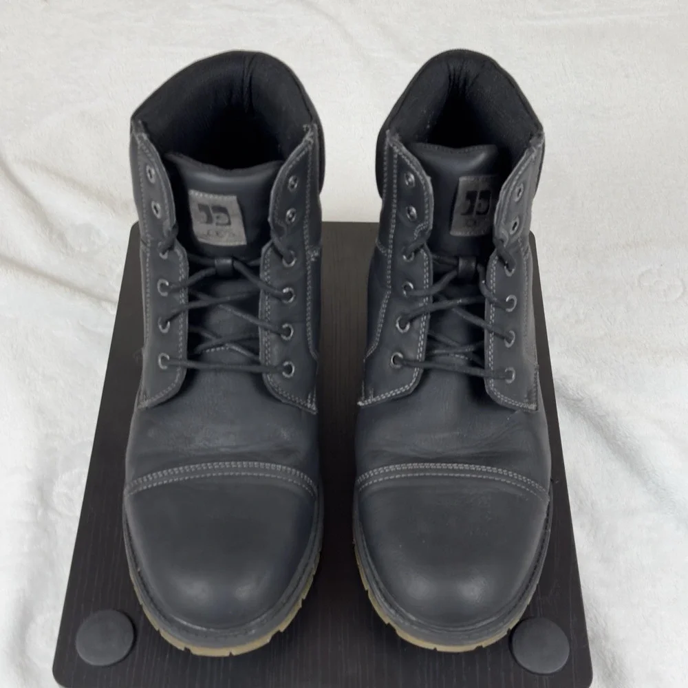 Joe's Jean Battle‎ Cap Boots Black (JOE18001A-2R1) - Faux Leather Men's 12